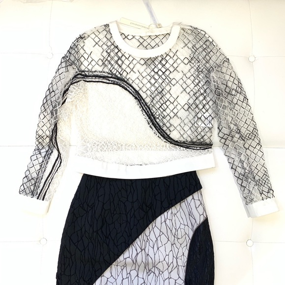 JONATHAN SIMKHAI High Waisted Skirt Sz 6 - Picture 7 of 7